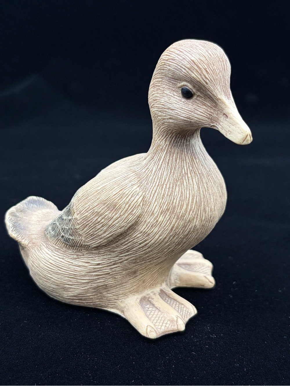 Vintage 1984 Vincent Giannetto "Farm Pond Puddler" Duck Figurine.